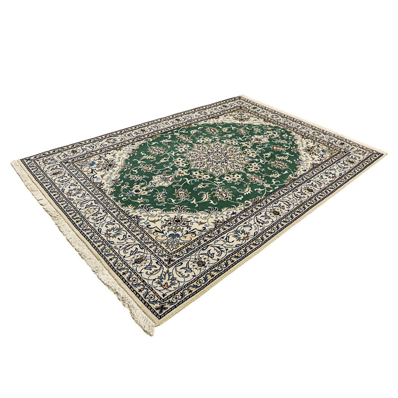 Tappeto Persero - Nain - 237 x 168 cm - verde scuro