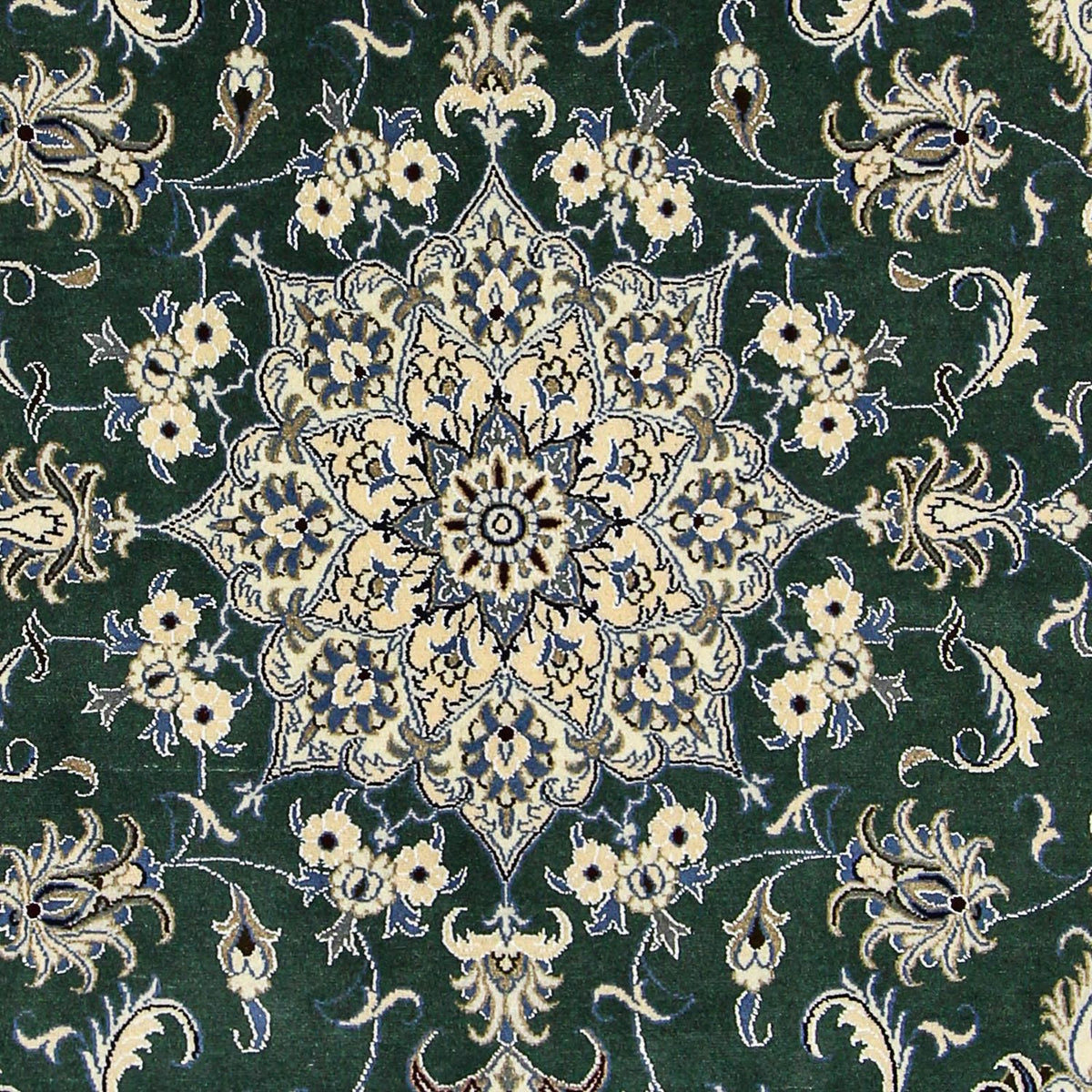 Tappeto Persero - Nain - 245 x 170 cm - verde scuro