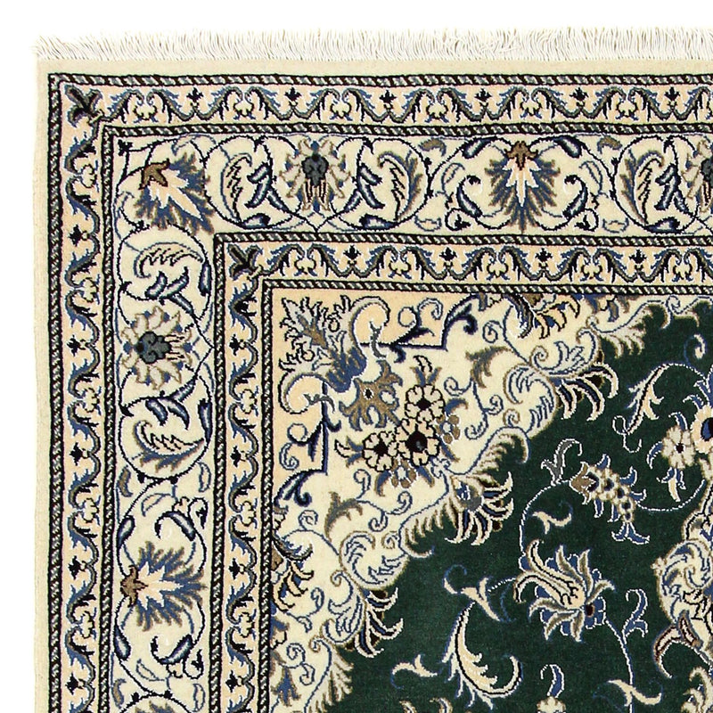 Tappeto Persero - Nain - 245 x 170 cm - verde scuro