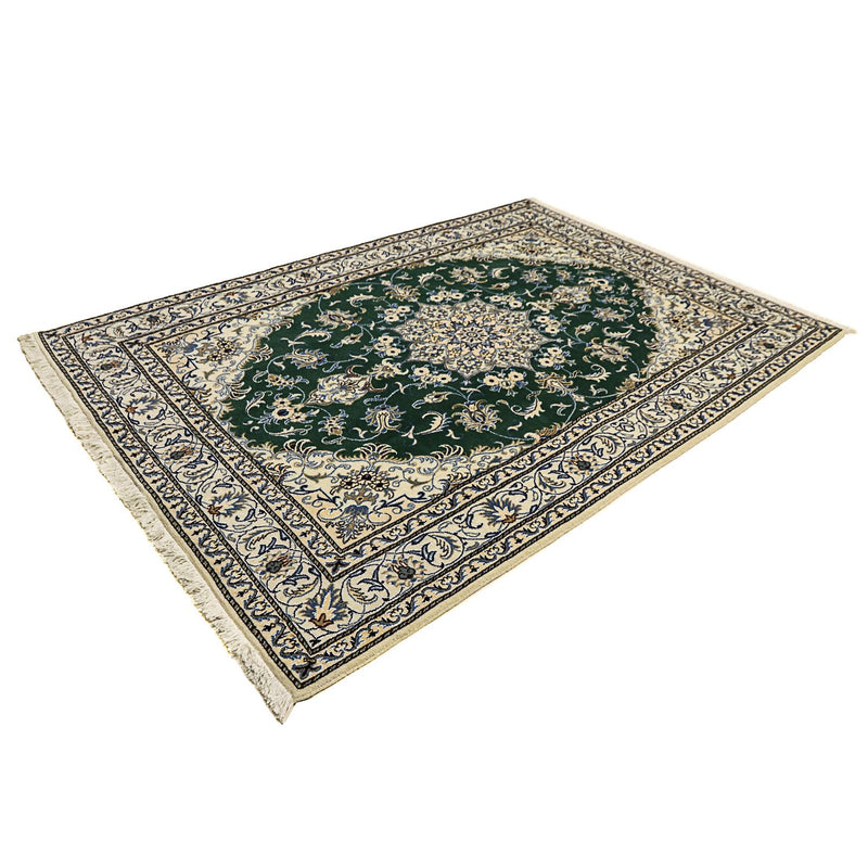 Tappeto Persero - Nain - 245 x 170 cm - verde scuro