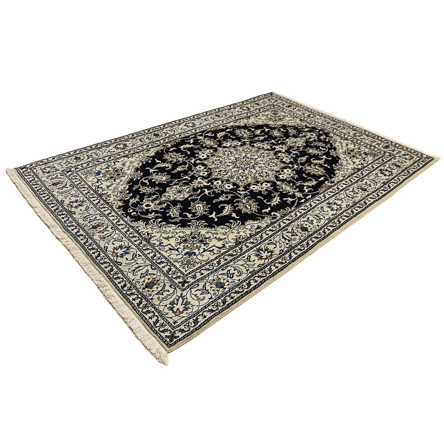Tappeto Persero - Nain - 246 x 164 cm - blu scuro