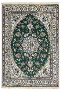 Tappeto Persero - Nain - 244 x 168 cm - verde scuro