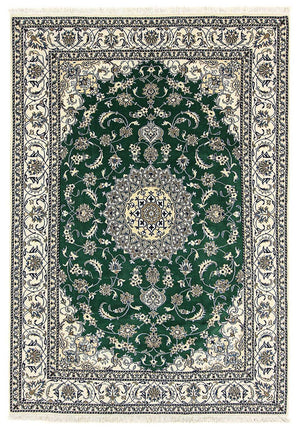 Tappeto Persero - Nain - 286 x 200 cm - verde scuro