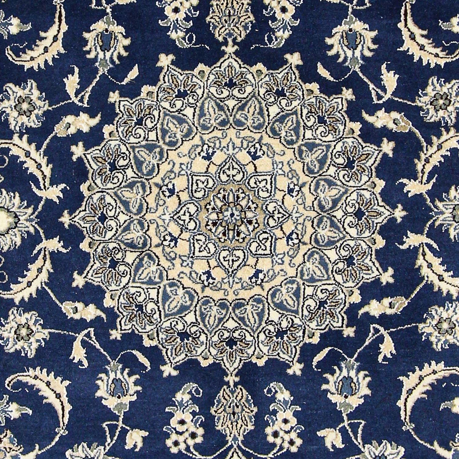 Tappeto Persero - Nain - 290 x 198 cm - blu scuro