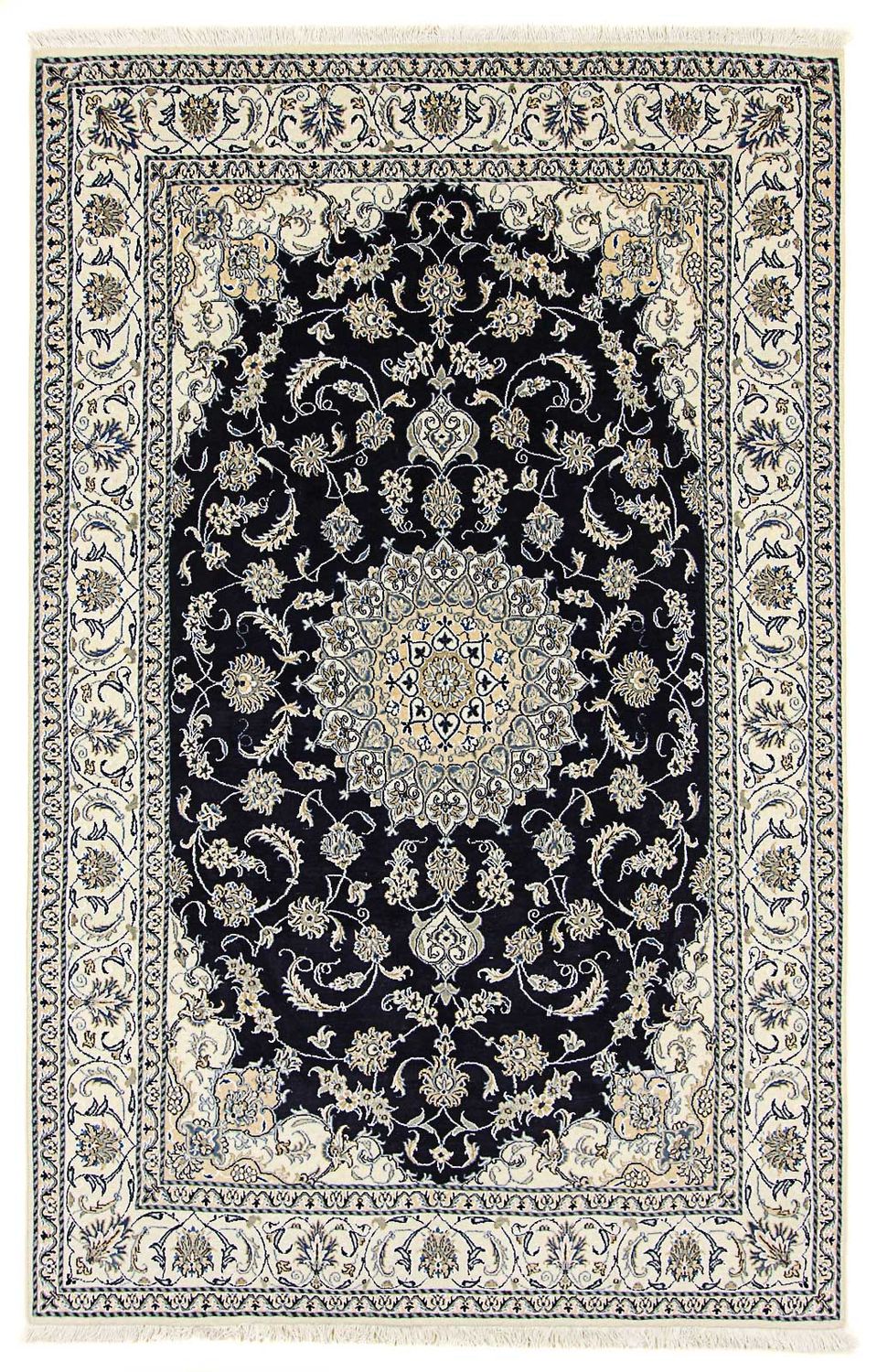 Tappeto Persero - Nain - 305 x 193 cm - blu scuro