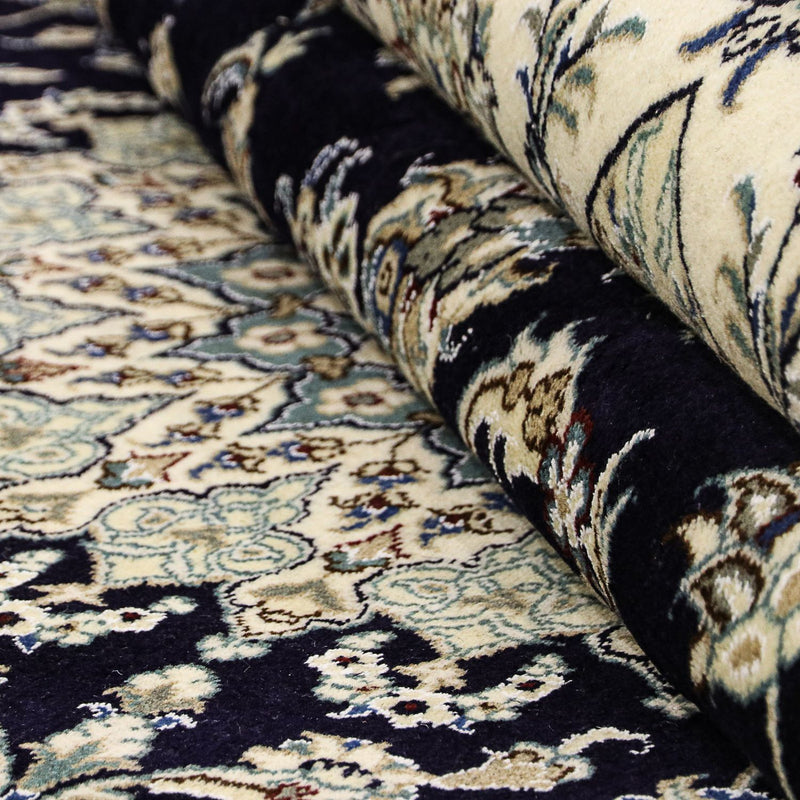 Tappeto Persero - Nain - 343 x 251 cm - blu scuro