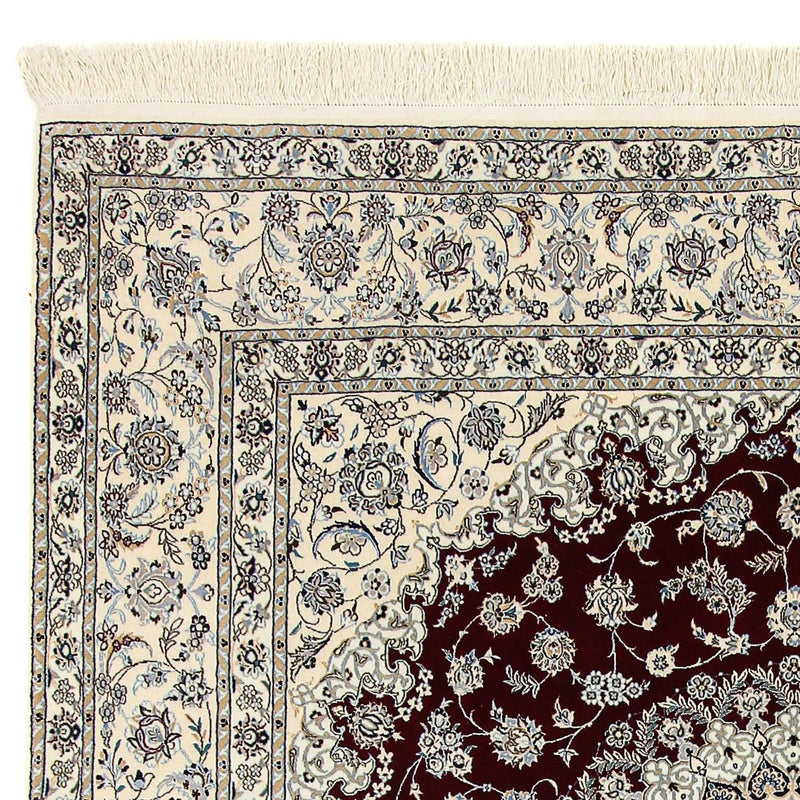 Tappeto Persero - Nain - Premio quadrato  - 207 x 206 cm - rosso scuro