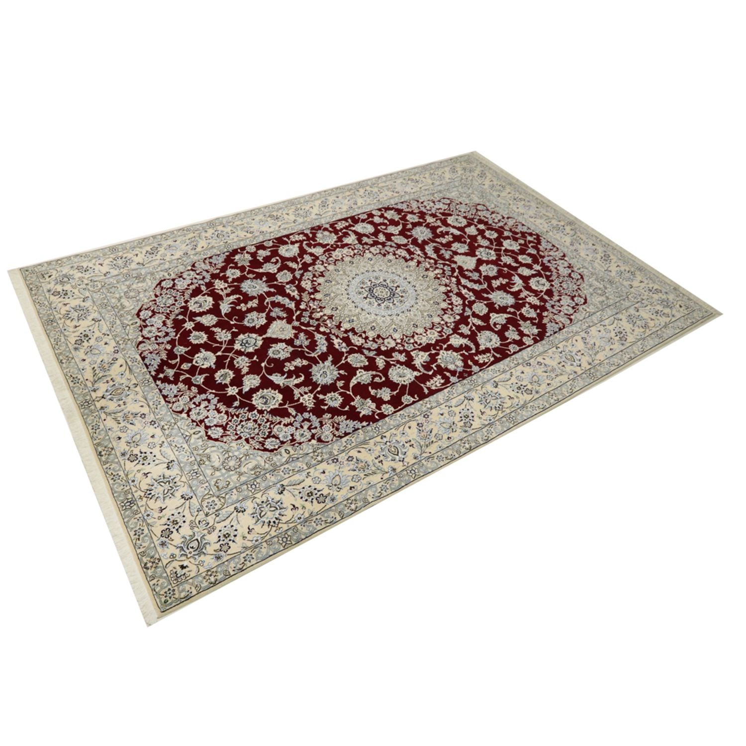 Tappeto Persero - Nain - Reale - 303 x 202 cm - rosso vino