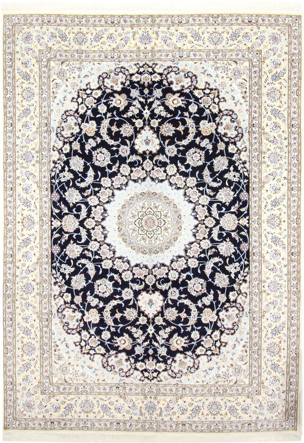 Tappeto Persero - Nain - Reale - 356 x 248 cm - blu scuro
