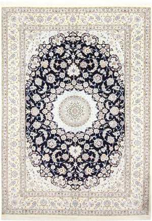 Tappeto Persero - Nain - Reale - 356 x 248 cm - blu scuro