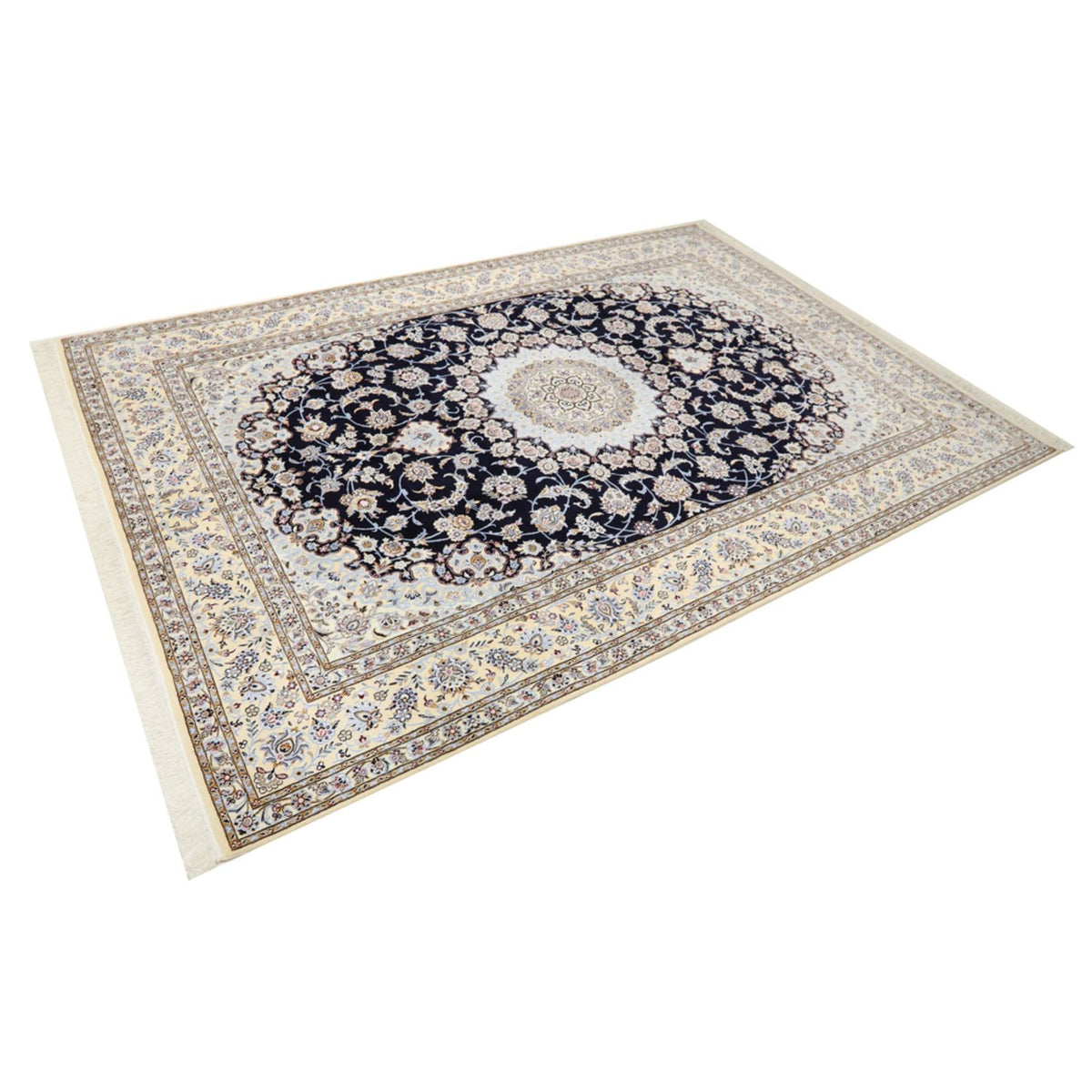 Tappeto Persero - Nain - Reale - 356 x 248 cm - blu scuro