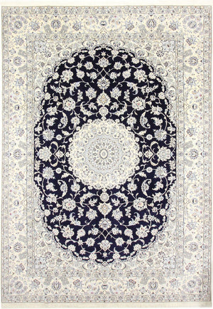 Tappeto Persero - Nain - Reale - 350 x 246 cm - blu scuro
