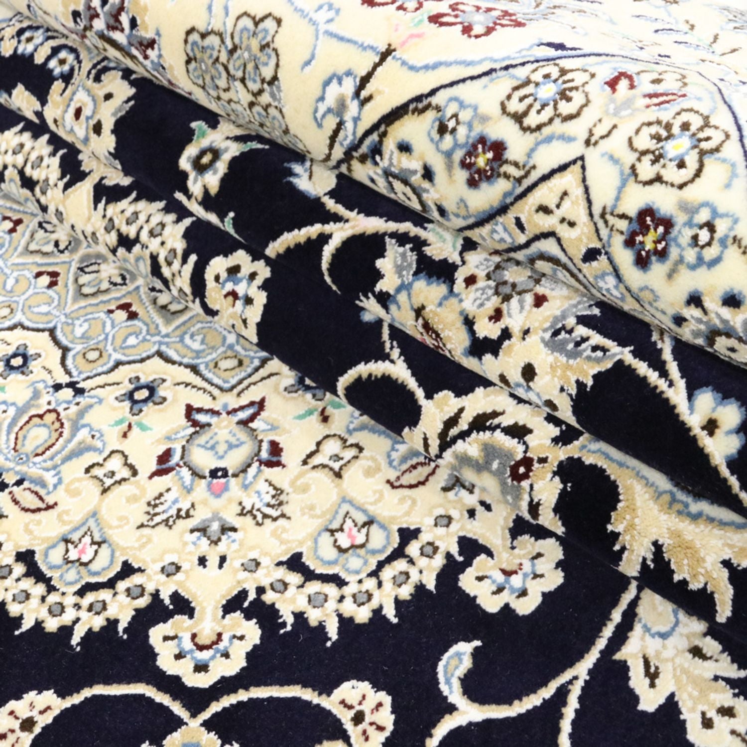 Tappeto Persero - Nain - Reale - 350 x 246 cm - blu scuro