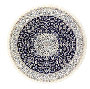 Tappeto Persero - Nain - Reale rotondo  - 260 x 260 cm - blu scuro