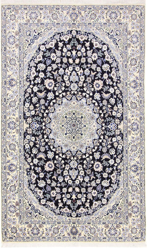 Tappeto Persero - Nain - Reale - 202 x 130 cm - blu scuro