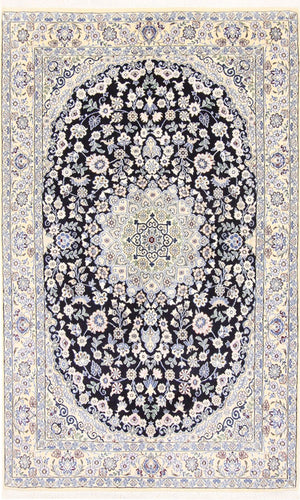 Tappeto Persero - Nain - Reale - 202 x 132 cm - blu scuro