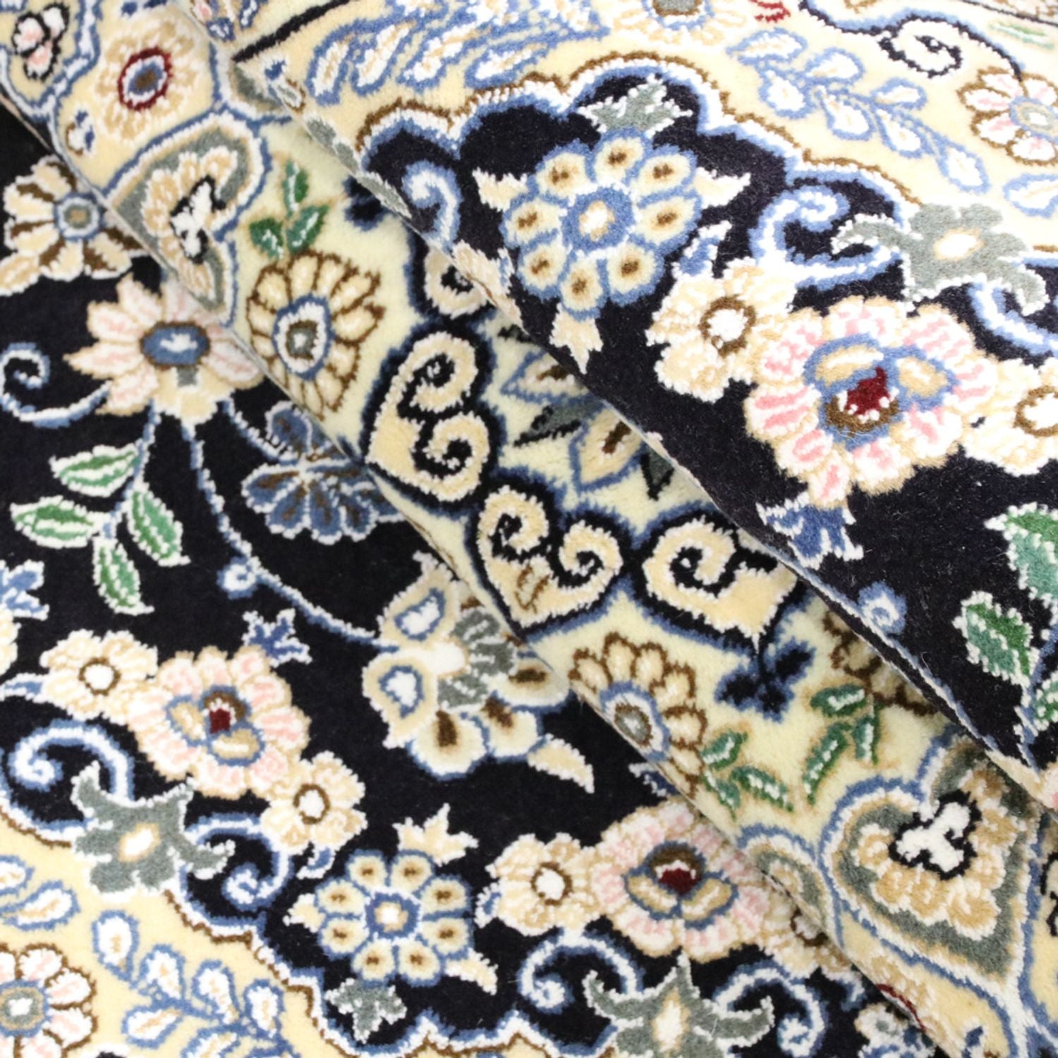 Tappeto Persero - Nain - Reale - 202 x 132 cm - blu scuro