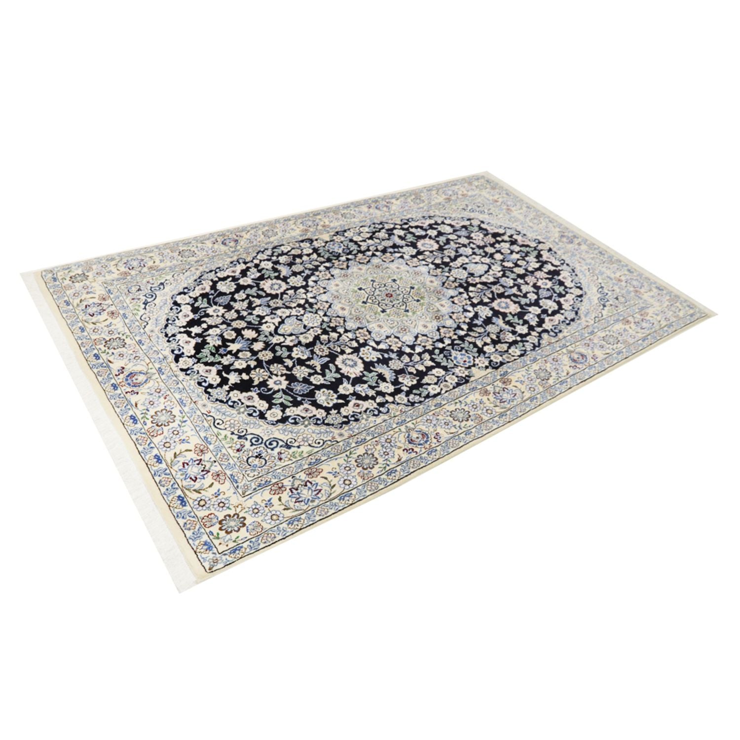 Tappeto Persero - Nain - Reale - 202 x 132 cm - blu scuro