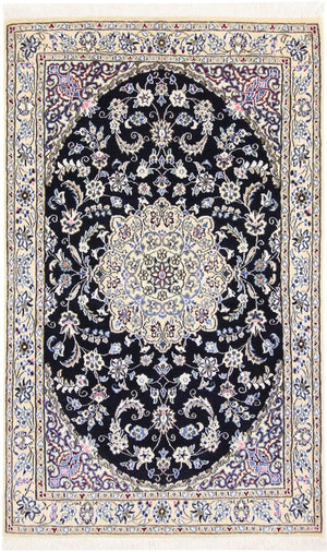 Tappeto Persero - Nain - Reale - 155 x 96 cm - blu scuro