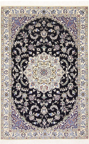 Tappeto Persero - Nain - Reale - 148 x 98 cm - blu scuro