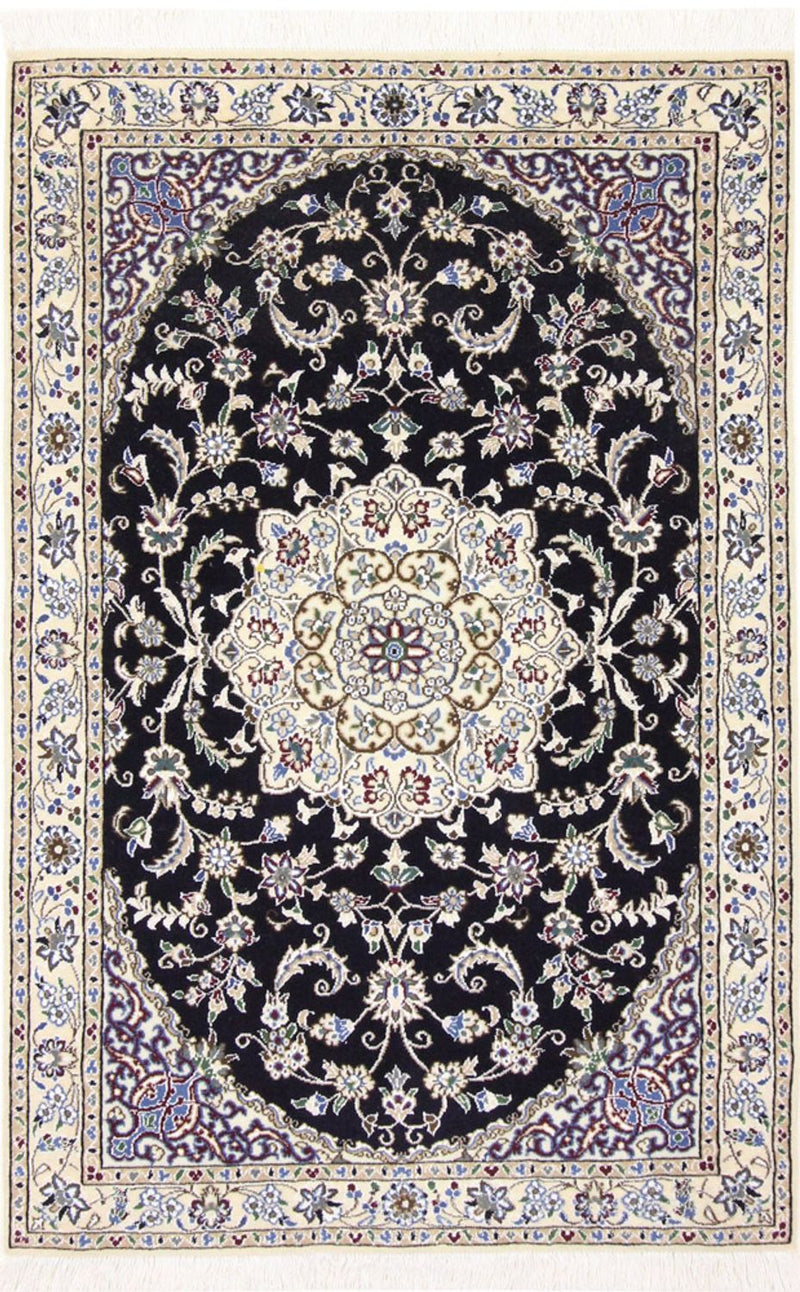 Tappeto Persero - Nain - Reale - 148 x 98 cm - blu scuro