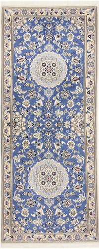 Tappeto corsia Tappeto Persero - Nain - Reale - 198 x 83 cm - blu