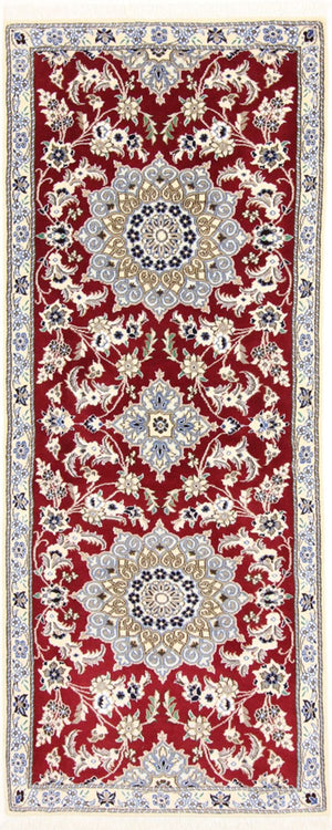 Tappeto corsia Tappeto Persero - Nain - Reale - 203 x 81 cm - rosso