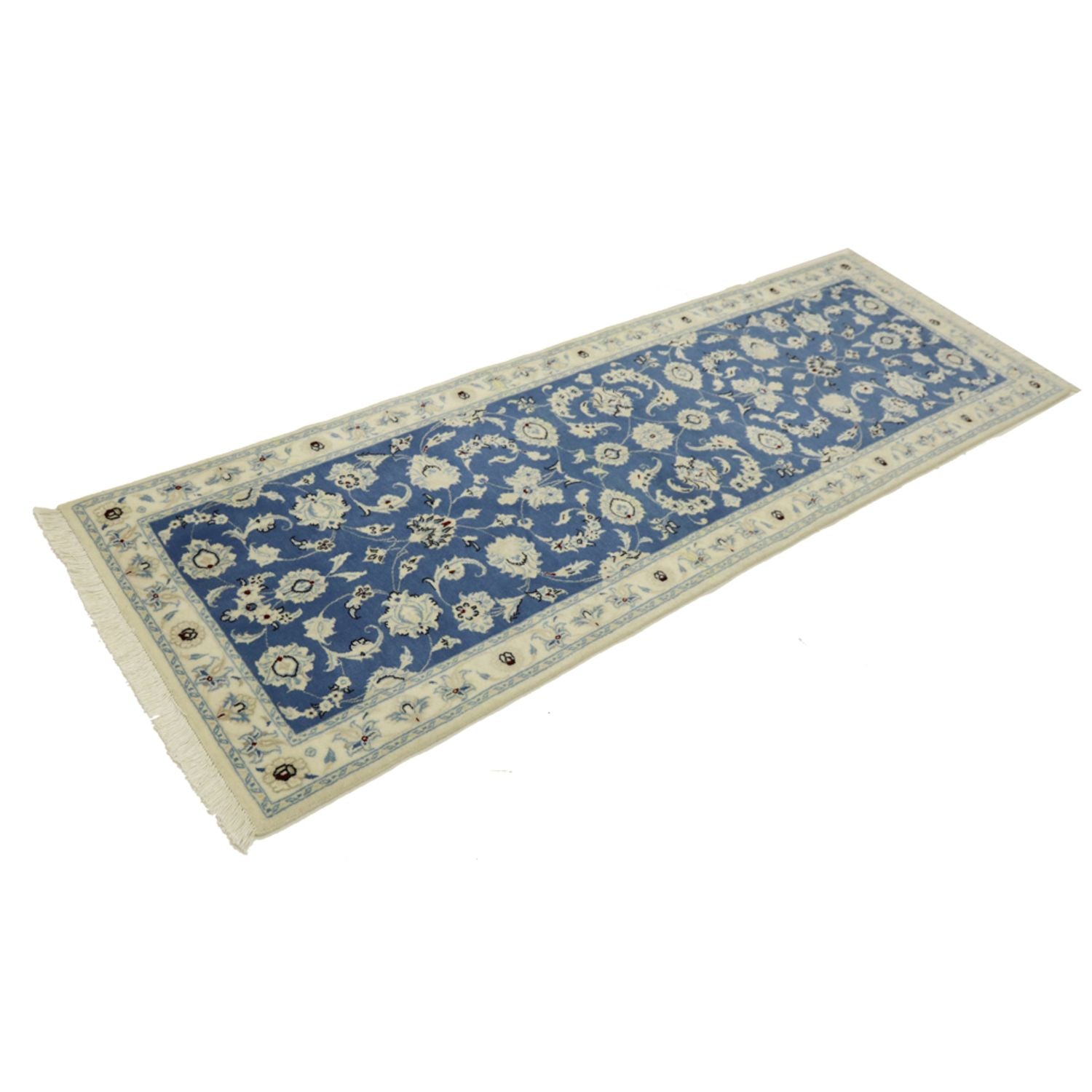 Tappeto corsia Tappeto Persero - Nain - Reale - 207 x 69 cm - blu