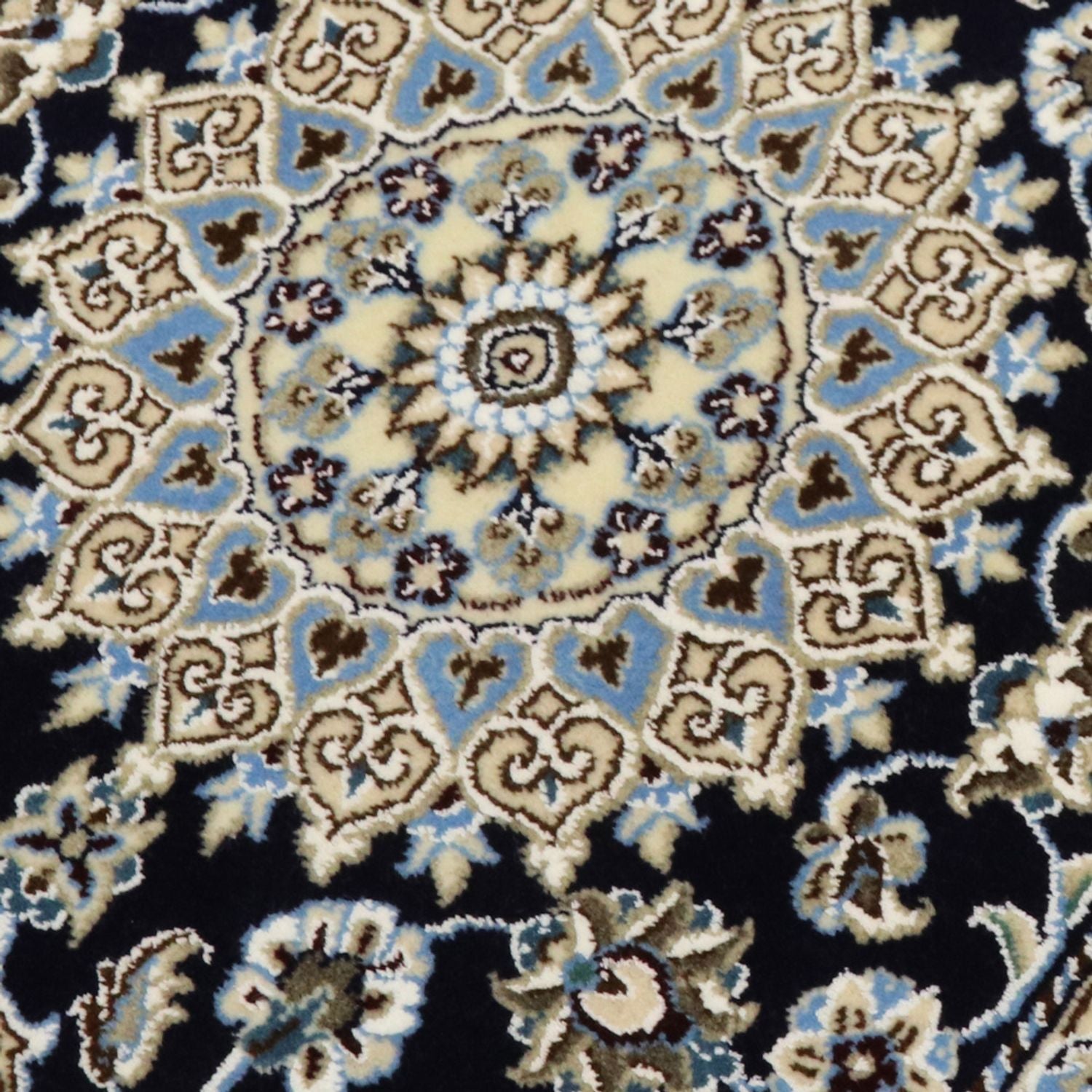 Tappeto corsia Tappeto Persero - Nain - Reale - 196 x 61 cm - blu scuro
