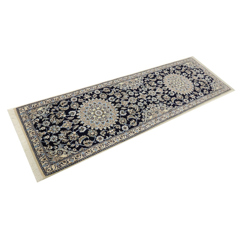 Tappeto corsia Tappeto Persero - Nain - Reale - 196 x 61 cm - blu scuro