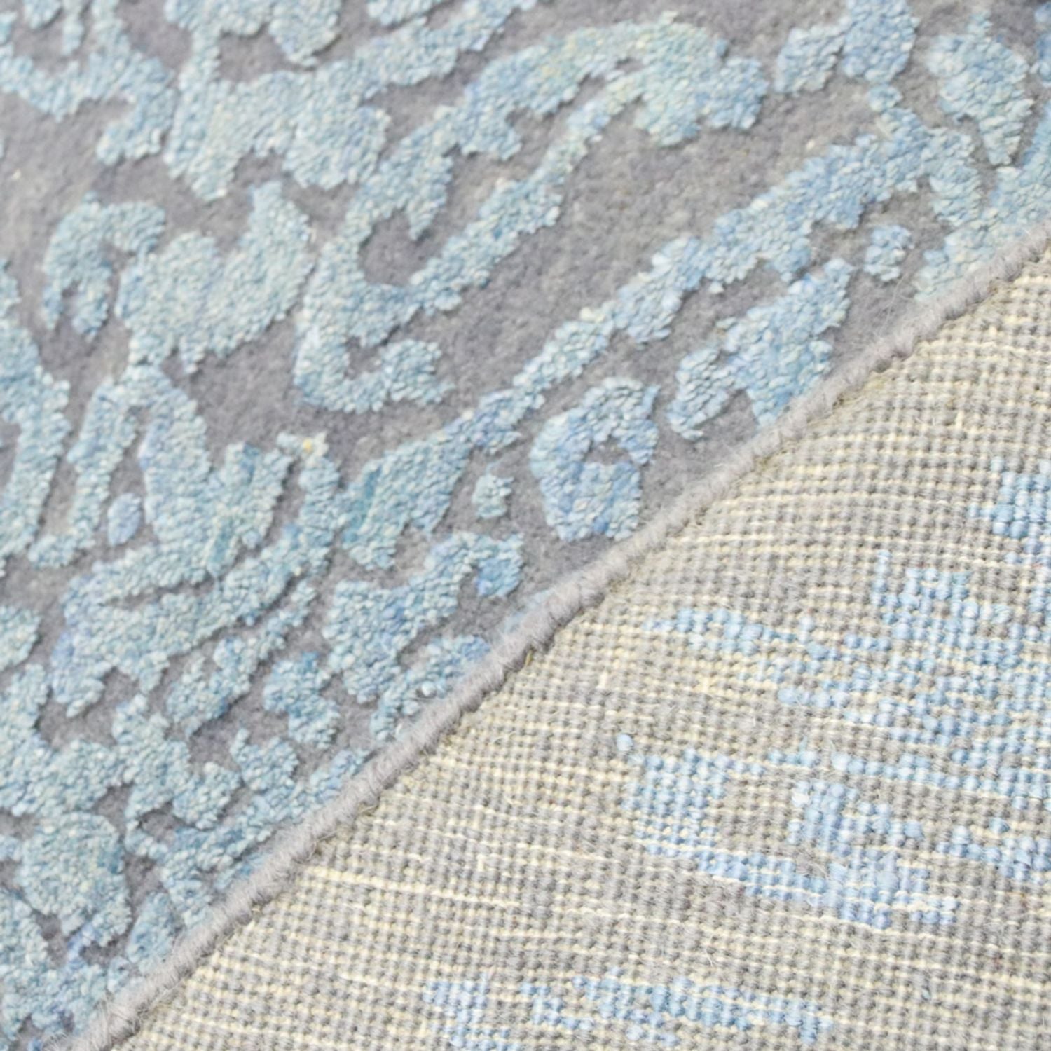 Tappeto di design rotondo  - 243 x 243 cm - blu chiaro