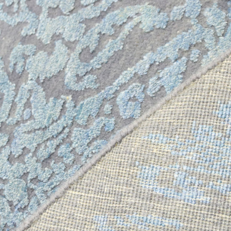 Tappeto di design rotondo  - 243 x 243 cm - blu chiaro