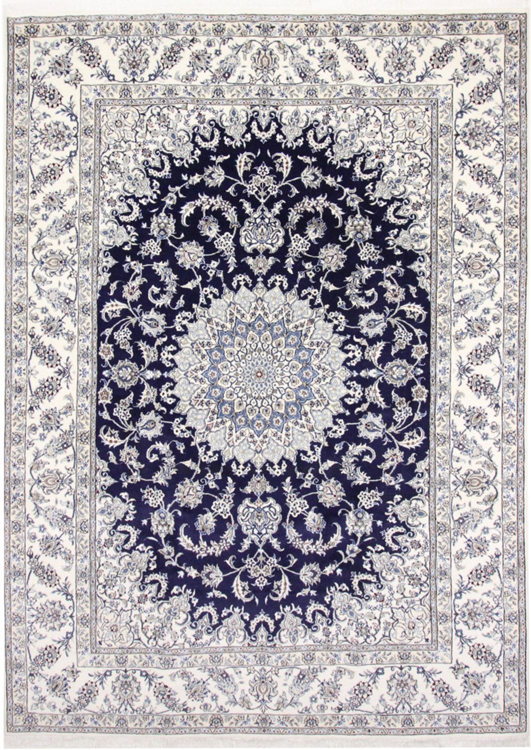 Tappeto Persero - Nain - 344 x 246 cm - blu scuro