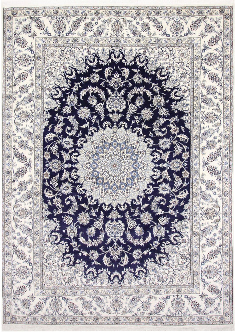 Tappeto Persero - Nain - 344 x 246 cm - blu scuro