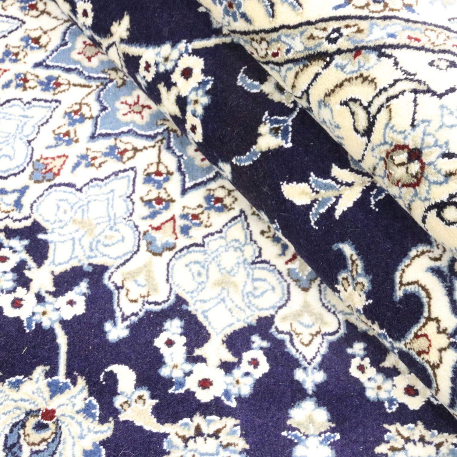 Tappeto Persero - Nain - 344 x 246 cm - blu scuro
