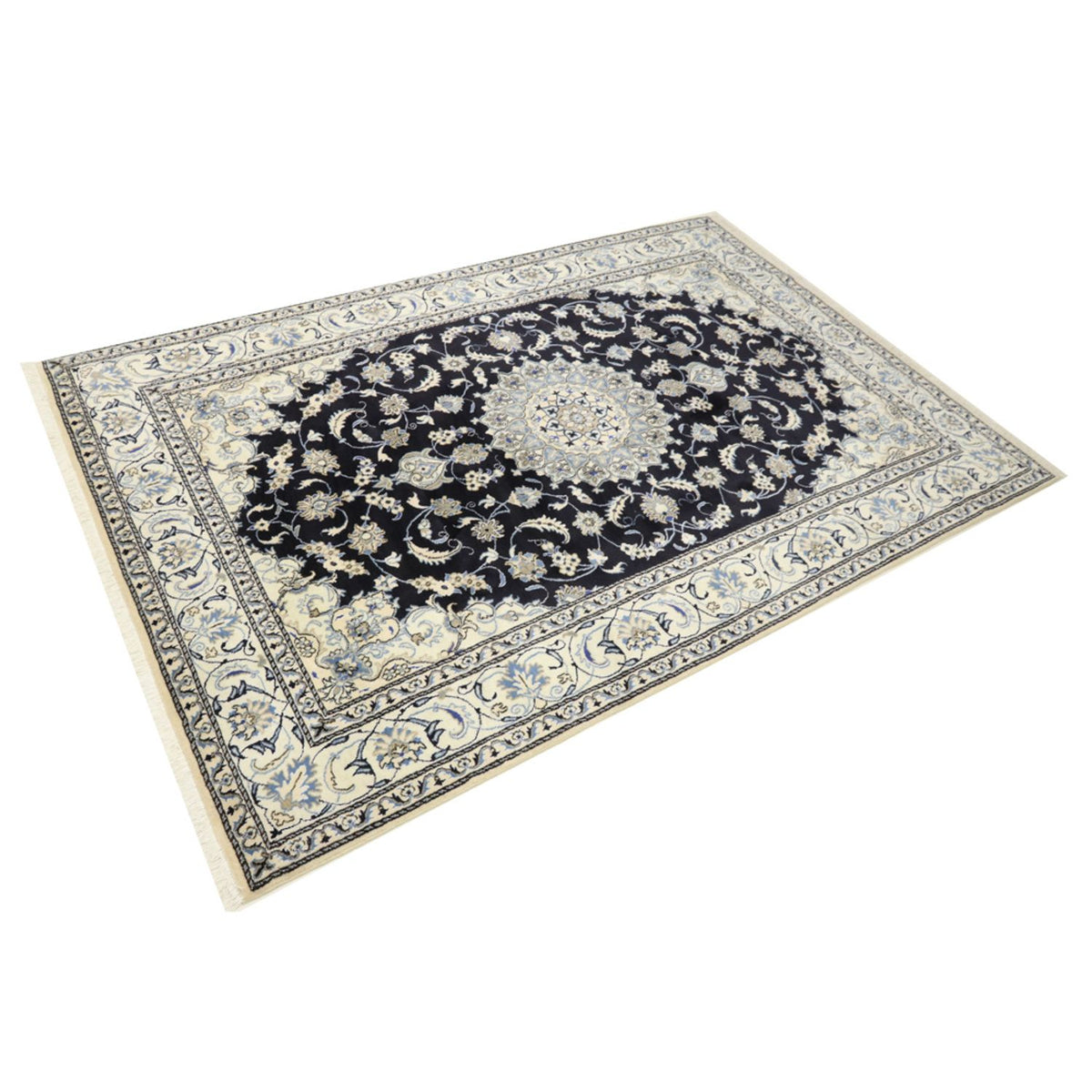 Tappeto Persero - Nain - 294 x 195 cm - blu scuro