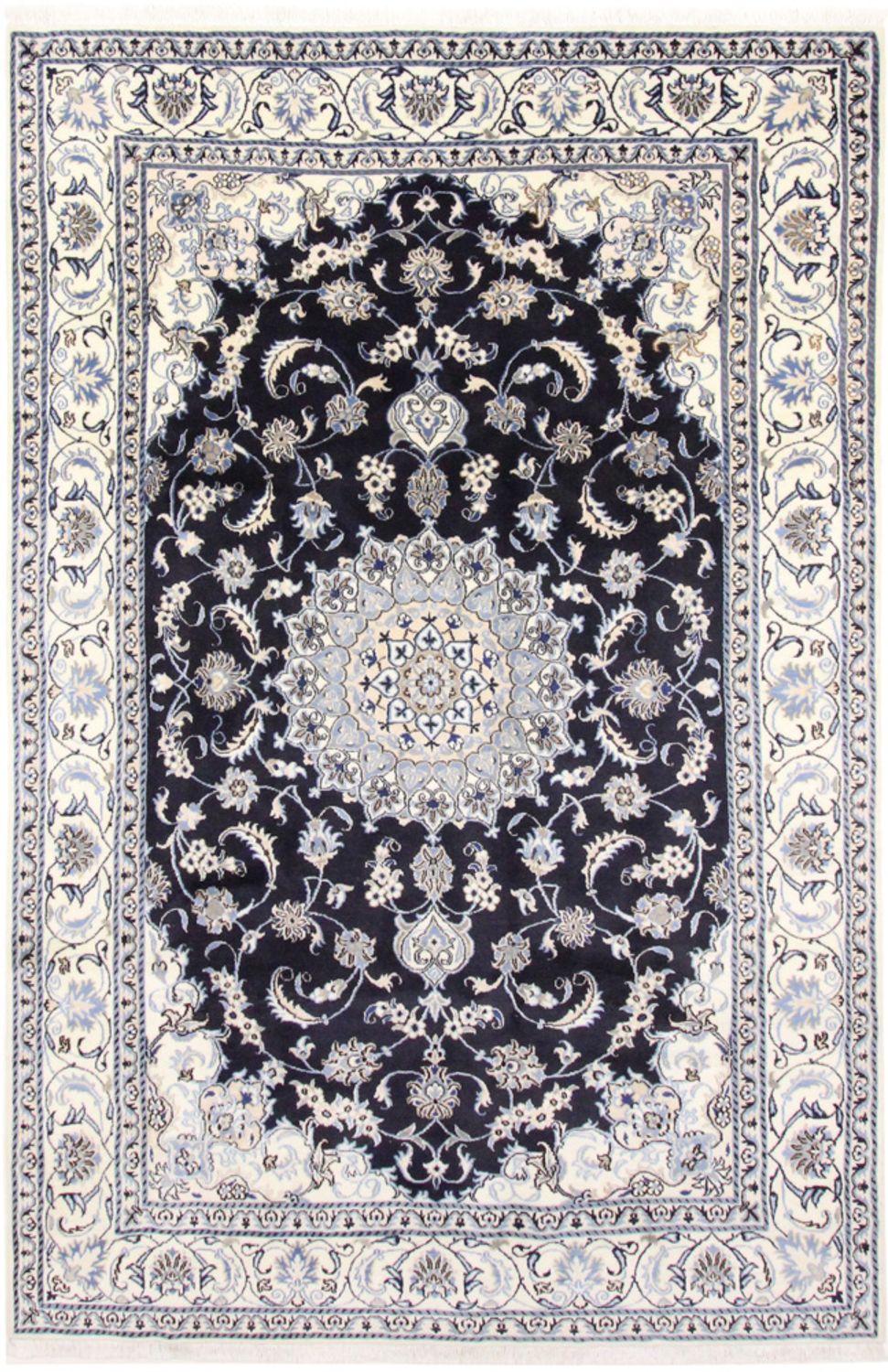 Tappeto Persero - Nain - 294 x 194 cm - blu scuro