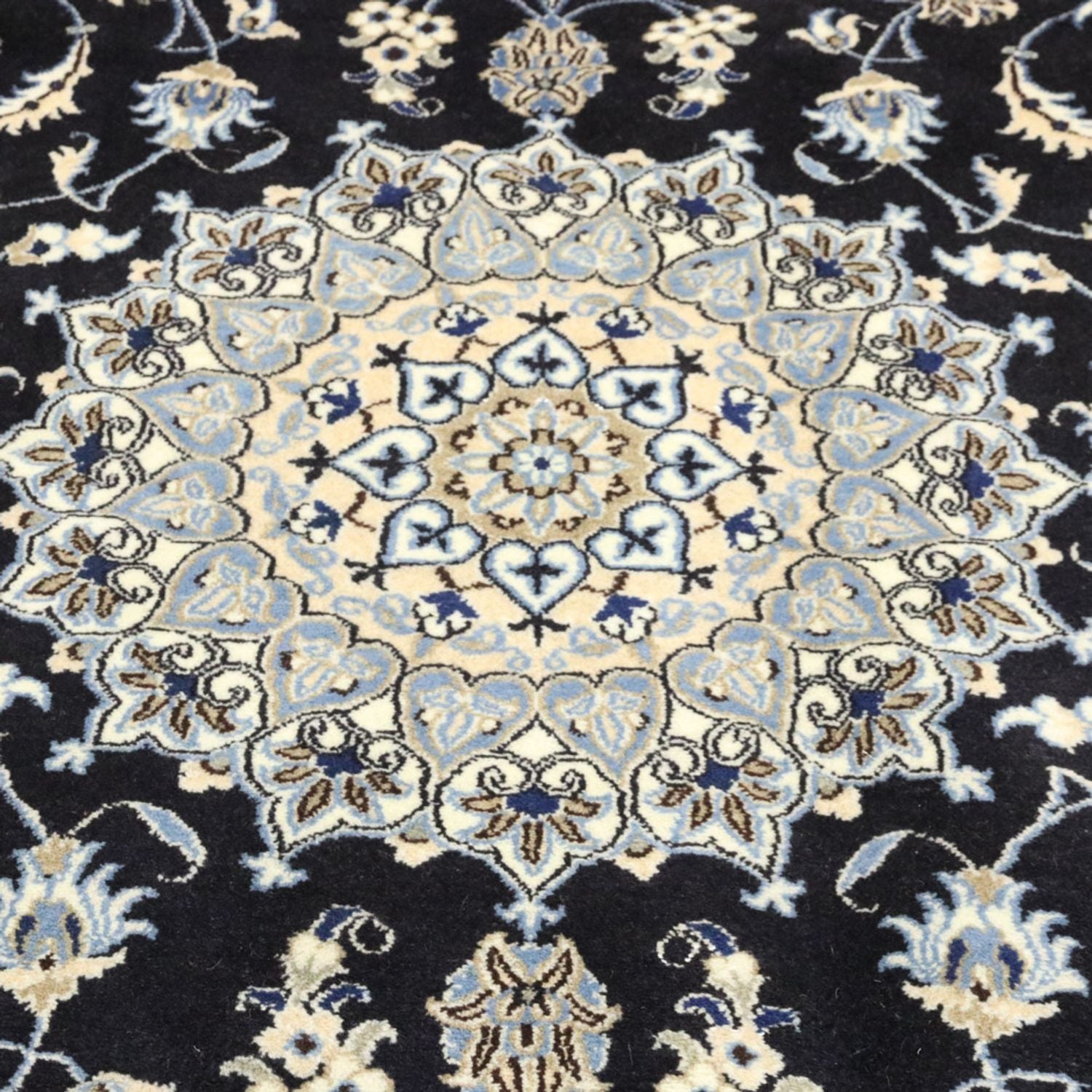 Tappeto Persero - Nain - 294 x 194 cm - blu scuro