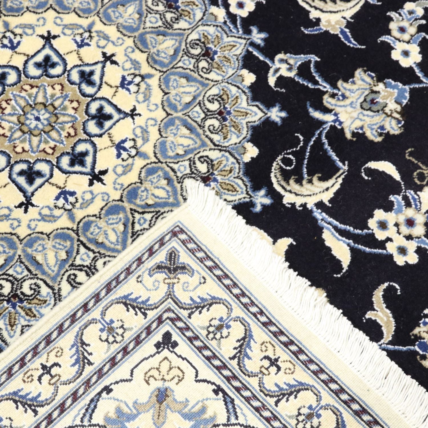 Tappeto Persero - Nain - 250 x 197 cm - blu scuro