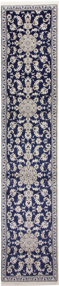 Tappeto corsia Tappeto Persero - Nain - 387 x 77 cm - blu scuro