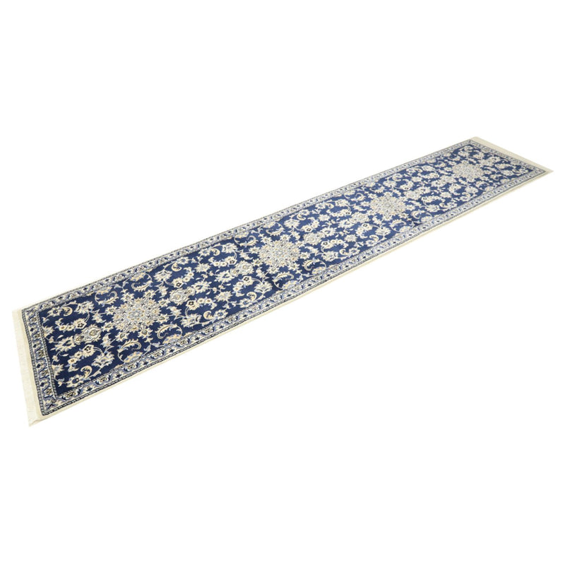 Tappeto corsia Tappeto Persero - Nain - 387 x 77 cm - blu scuro