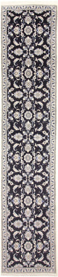 Tappeto corsia Tappeto Persero - Nain - 394 x 79 cm - blu scuro