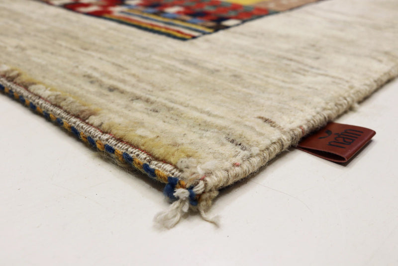 Gabbeh Teppich - Loribaft Indus - 200 x 154 cm - mehrfarbig