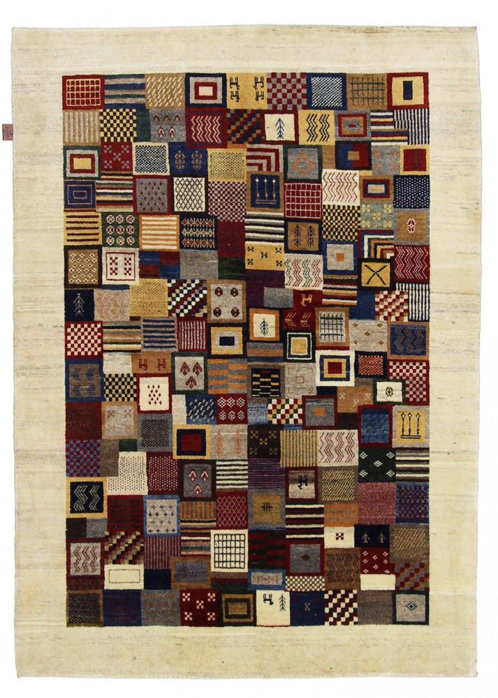 Gabbeh Teppich - Loribaft Indus - 197 x 142 cm - mehrfarbig