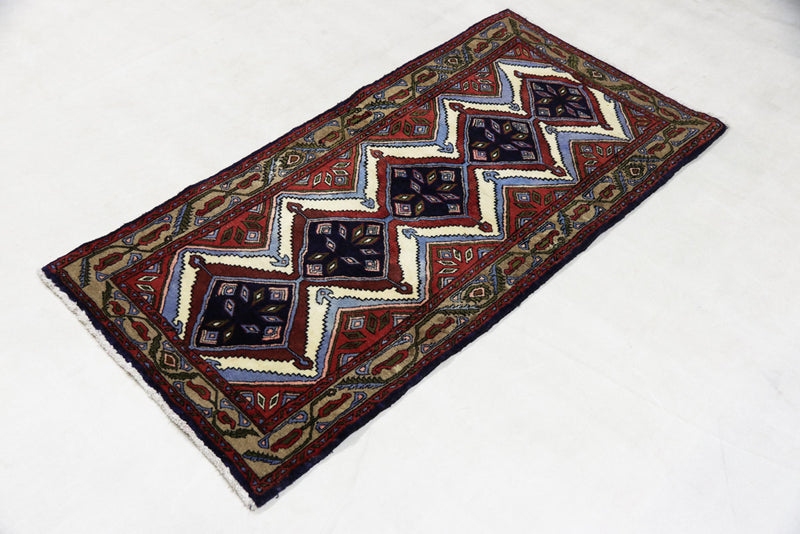 Perserteppich - Nomadic - 170 x 85 cm - mehrfarbig