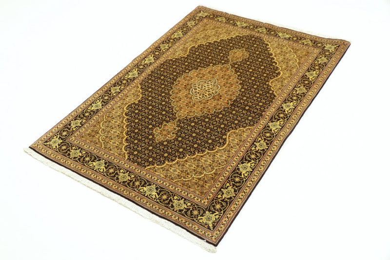 Perserteppich - Täbriz - Royal - 148 x 101 cm - dunkelbeige