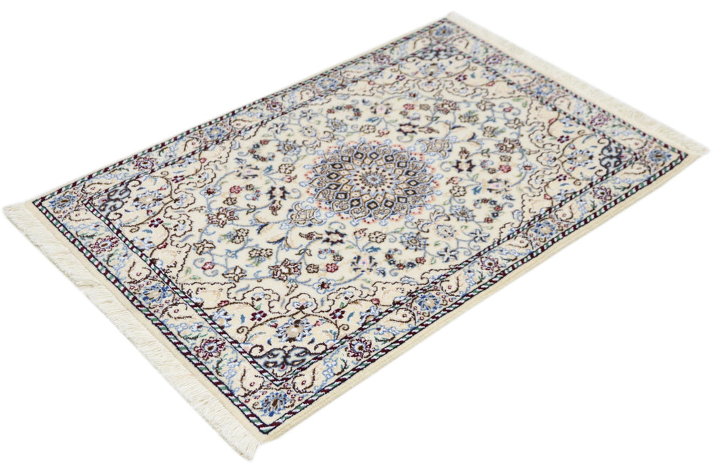 Perserteppich - Nain - 90 x 60 cm - creme