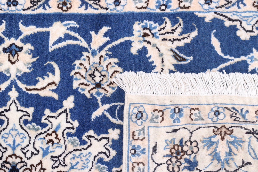 Perserteppich - Nain - 211 x 122 cm - blau