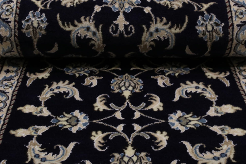 Läufer Perser - Nain - 292 x 75 cm - dunkelblau