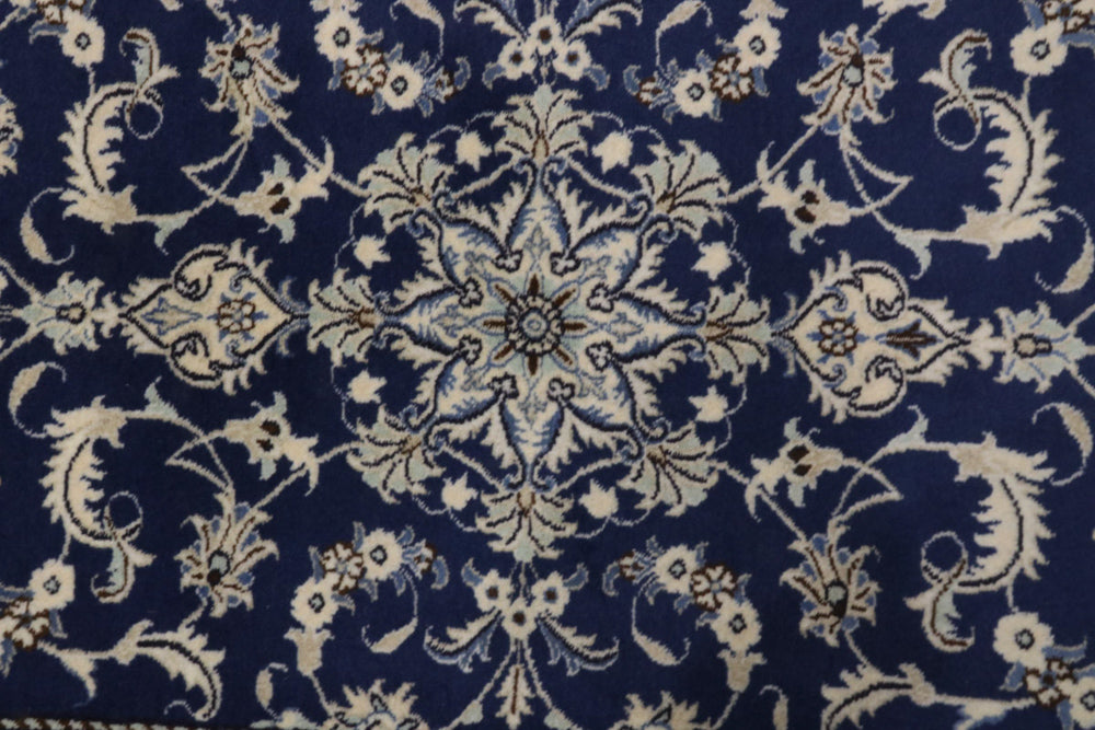 Perserteppich - Nain - 138 x 88 cm - blau